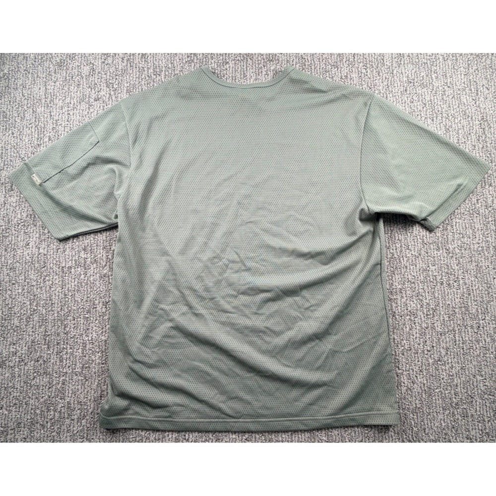 SilverTab Levi Strauss T-Shirt Mens L Green Mesh Sleeve Pocket Vintage‎ Y2K 322M - Picture 6 of 8